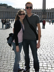 Clay and Me in St Peter's Square