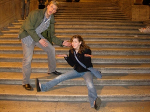 "Falling" on the Spanish Steps